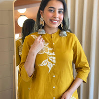Premium Yellow Pant Set for Women – A Vibrant & Classy Ensemble for Day & Evening Wear