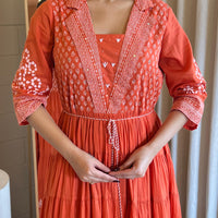 Elegant Red Anarkali Dress for Women – A Timeless Ethnic Outfit for Festive Occasions