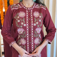 Premium Red Pant Set for Women – A Perfect Outfit for Festive & Daily Wear