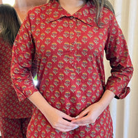 Latest Light Red Cord Set for Women – Soft, Comfortable & Perfect for All Seasons