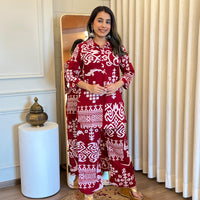 Red Cord Set for Women β A Bold & Elegant Choice for Any Season