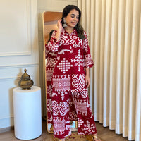 Red Cord Set for Women β A Bold & Elegant Choice for Any Season