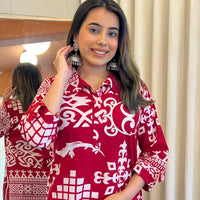 Red Cord Set for Women β A Bold & Elegant Choice for Any Season