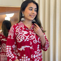 Red Cord Set for Women β A Bold & Elegant Choice for Any Season