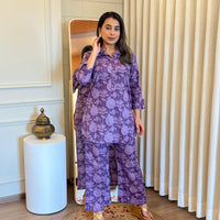 Stylish Purple Cord Set for Women β Lightweight, Soft & Effortlessly Trendy