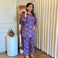 Stylish Purple Cord Set for Women β Lightweight, Soft & Effortlessly Trendy