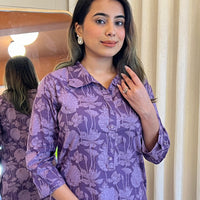 Stylish Purple Cord Set for Women β Lightweight, Soft & Effortlessly Trendy