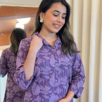 Stylish Purple Cord Set for Women β Lightweight, Soft & Effortlessly Trendy
