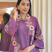 Trendy Purple Short Top for Women β A Bold & Elegant Fashion Choice