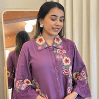 Trendy Purple Short Top for Women β A Bold & Elegant Fashion Choice