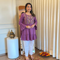 Latest Purple Short Top for Women – Perfectly Designed for a Chic & Modern Look