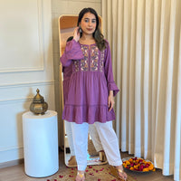 Latest Purple Short Top for Women – Perfectly Designed for a Chic & Modern Look