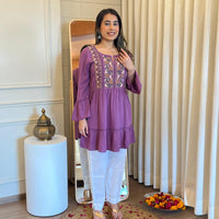 Latest Purple Short Top for Women – Perfectly Designed for a Chic & Modern Look