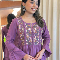 Latest Purple Short Top for Women – Perfectly Designed for a Chic & Modern Look