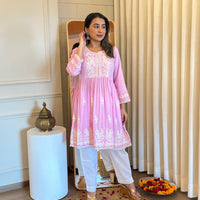 Exclusive Pink Short Top for Women – Trendy Crop, Ruffle, and Fitted Styles