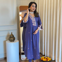 Latest Blue Pant Set for Women – Chic & Trendy Outfit for Work, Casual & Party Wear