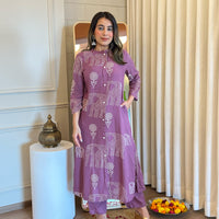 Latest Purple Pant Set for Women – Chic & Elegant Formal and Casual Wear Online