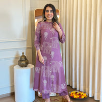 Latest Purple Pant Set for Women – Chic & Elegant Formal and Casual Wear Online