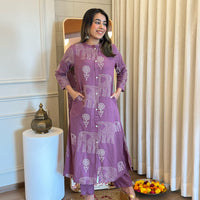 Latest Purple Pant Set for Women – Chic & Elegant Formal and Casual Wear Online