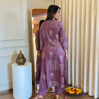 Latest Purple Pant Set for Women – Chic & Elegant Formal and Casual Wear Online