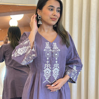 Latest Purple Pant Set for Women – Chic and Elegant Western Wear for Casual & Office Looks