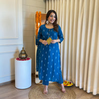 Latest Blue Pant Set for Women – A Versatile Choice for Work & Leisure