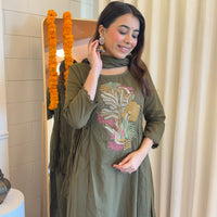 Elegant Brown Dupatta Set for Women – A Perfect Blend of Tradition and Modern Style