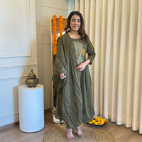 Elegant Brown Dupatta Set for Women – A Perfect Blend of Tradition and Modern Style