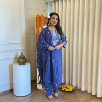 Latest Purple Dupatta Set for Women – A Stylish and Elegant Ethnic Outfit for Every Occasion