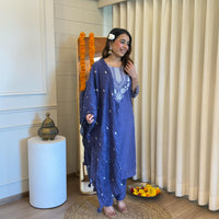 Latest Purple Dupatta Set for Women – A Stylish and Elegant Ethnic Outfit for Every Occasion