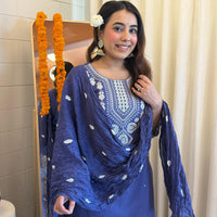 Latest Purple Dupatta Set for Women – A Stylish and Elegant Ethnic Outfit for Every Occasion
