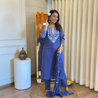 Latest Purple Dupatta Set for Women – A Stylish and Elegant Ethnic Outfit for Every Occasion