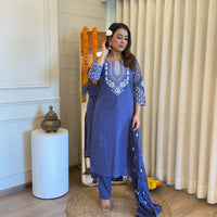 Latest Purple Dupatta Set for Women – A Stylish and Elegant Ethnic Outfit for Every Occasion