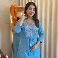 Latest Blue Pant Set for Women – A Must-Have for a Chic & Modern Look