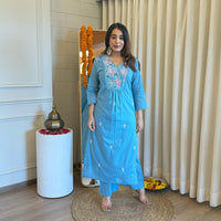 Latest Blue Pant Set for Women – A Must-Have for a Chic & Modern Look