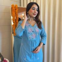 Latest Blue Pant Set for Women – A Must-Have for a Chic & Modern Look