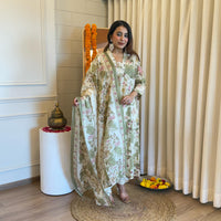 Latest Designer Green Dupatta Set for Women – Ideal for Festive and Party Wear