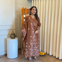 Premium Brown Color Dupatta Set for Women โ An Everyday Ethnic Essential