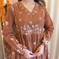 Premium Brown Color Dupatta Set for Women โ An Everyday Ethnic Essential