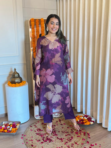 Latest Purple Pant Set for Women – A Must-Have for Effortless Fashion