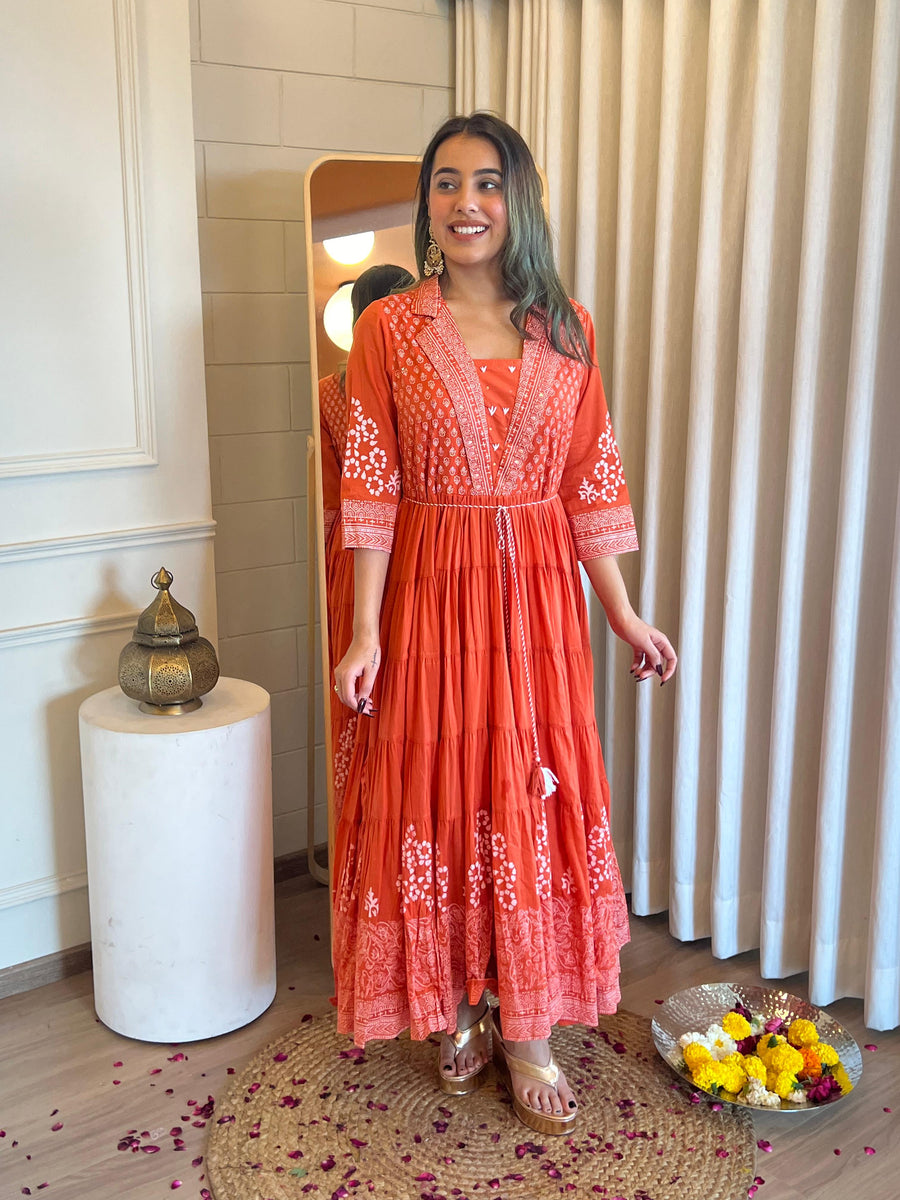 Elegant Red Anarkali Dress for Women – A Timeless Ethnic Outfit for Festive Occasions