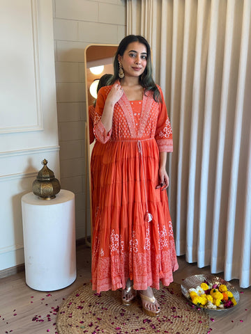 Elegant Red Anarkali Dress for Women – A Timeless Ethnic Outfit for Festive Occasions
