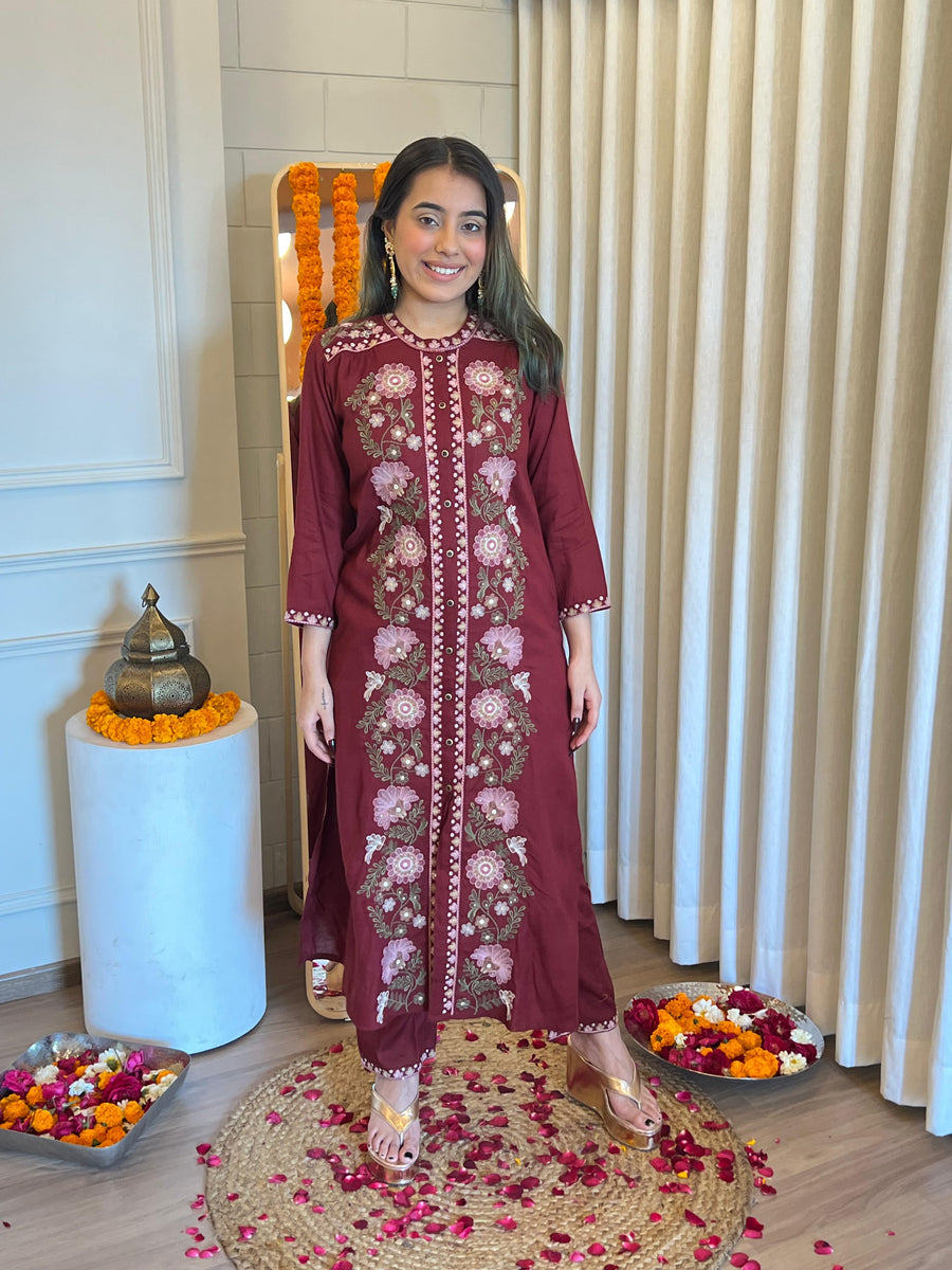 Premium Red Pant Set for Women – A Perfect Outfit for Festive & Daily Wear