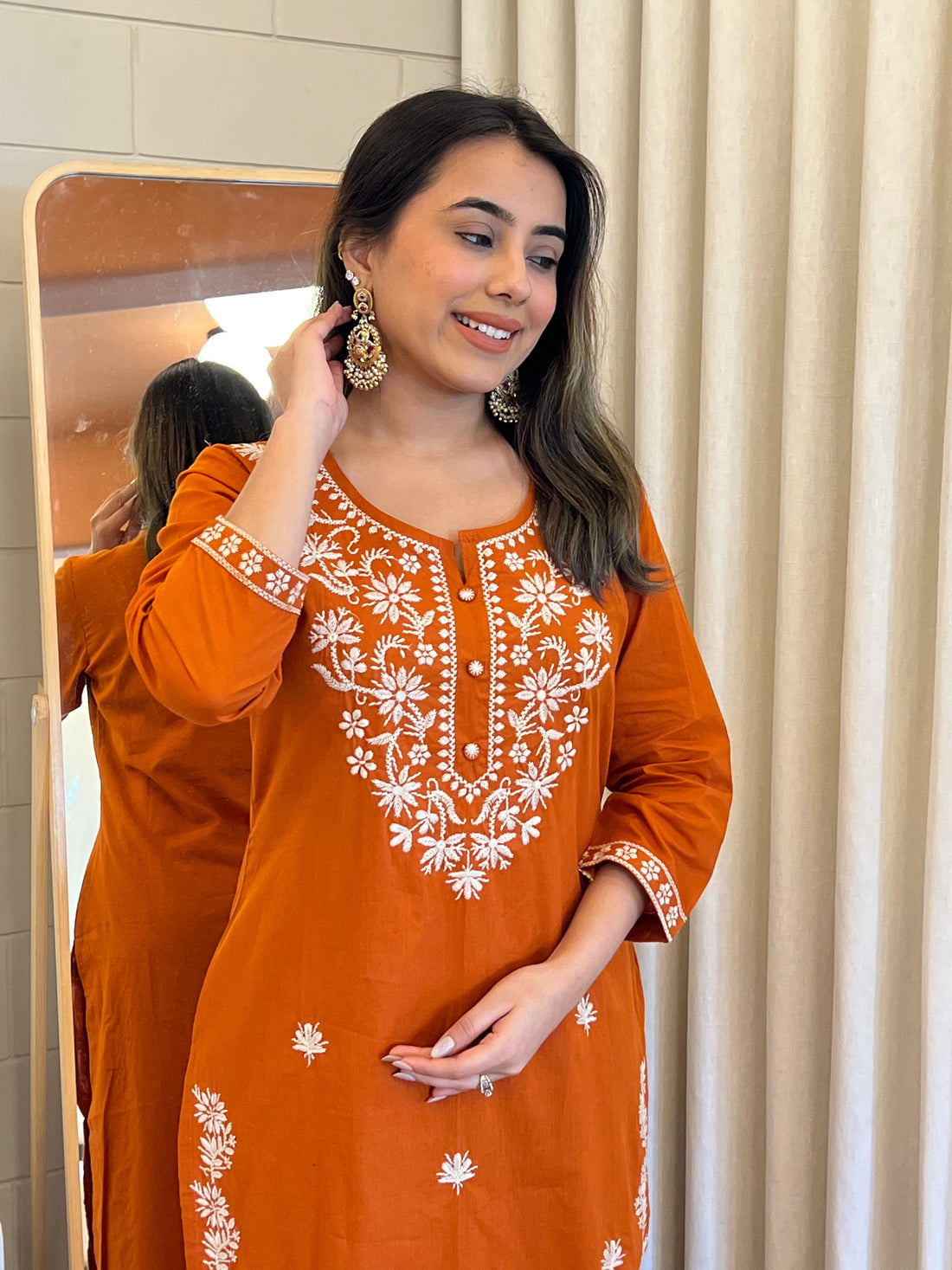 Orange Dupatta Set for Women – The Perfect Combination of Comfort & Elegance