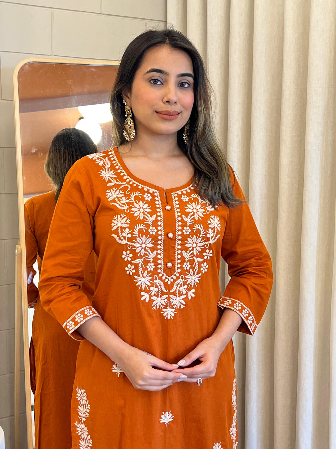 Orange Dupatta Set for Women – The Perfect Combination of Comfort & Elegance