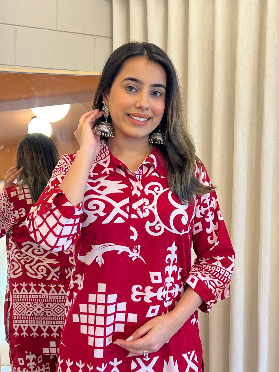 Red Cord Set for Women – A Bold & Elegant Choice for Any Season