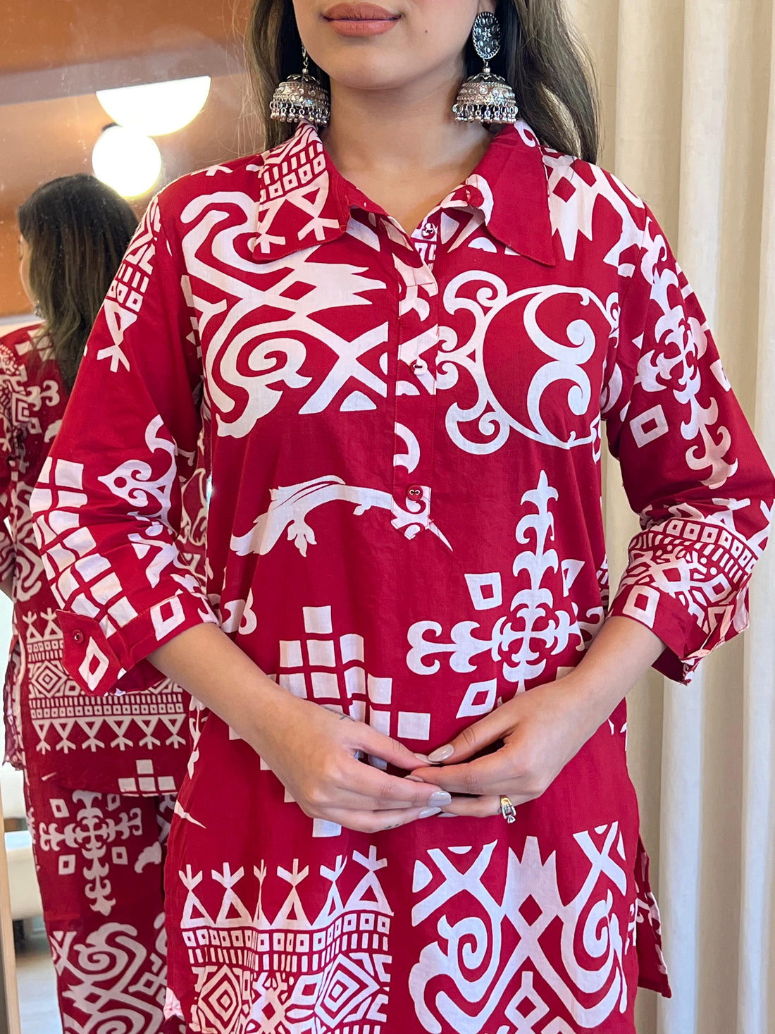 Red Cord Set for Women – A Bold & Elegant Choice for Any Season