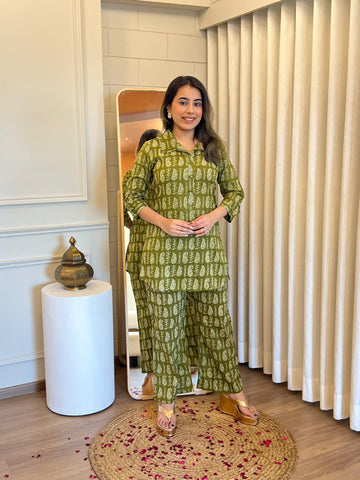 Latest Green Cord Set for Women – A Fashionable & Comfortable Choice