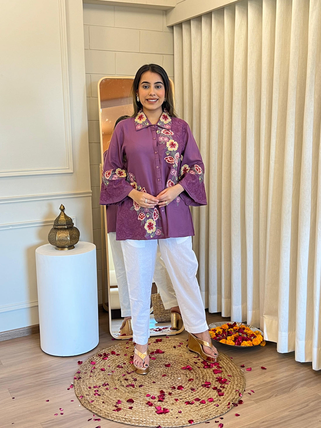 Trendy Purple Short Top for Women – A Bold & Elegant Fashion Choice