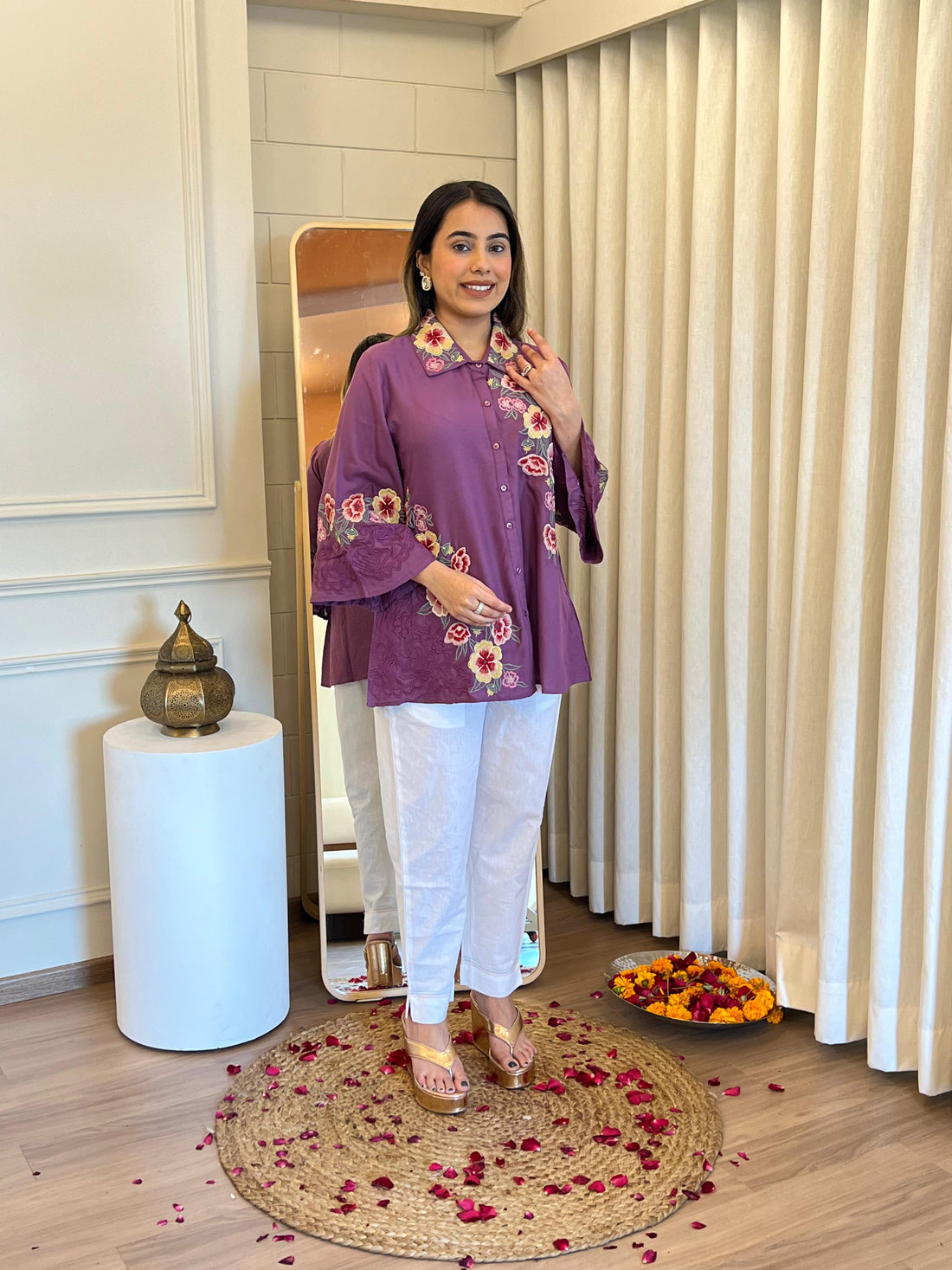 Trendy Purple Short Top for Women – A Bold & Elegant Fashion Choice